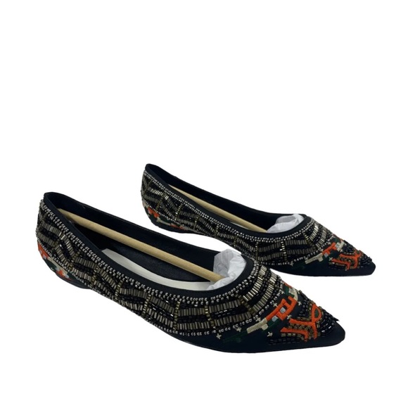 Alice + Olivia Lenora Slip-On Stitch Ballet Flats, Size 39.5 New in Box $395 - Picture 2 of 12